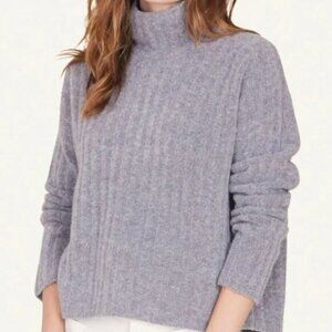 NOT MONDAY Gray Cameron Rib Turtleneck Sweater Size Small 23558